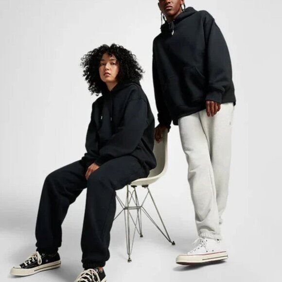 Converse Gold Standard Loose-Fit Pullover Hoodie BLACK SIZE 2XL XXL NEW MENS - Picture 6 of 12